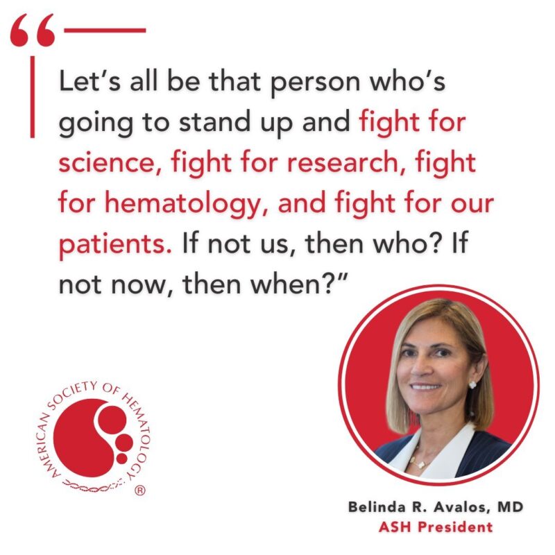 ASH President Emphasizes: A Call to Action for Hematology