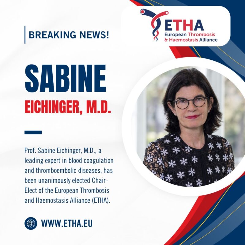 Louise St. Germain: We're thrilled to welcome Prof. Dr. Sabine Eichinger as Chair-Elect of ETHA