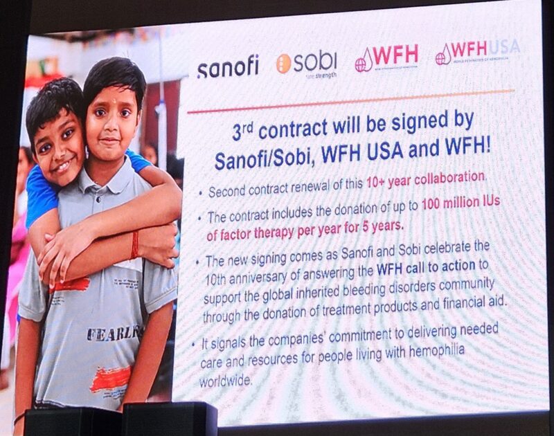 Brian O Mahony: Sanofi and Sobi Have Renewed Their Commitment to the WFH Humanitarian Aid Programme