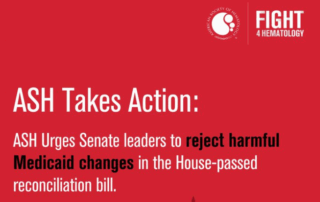 ASH Sends a Letter to Senate Leaders Urging Them to Reject Harmful Medicaid Changes