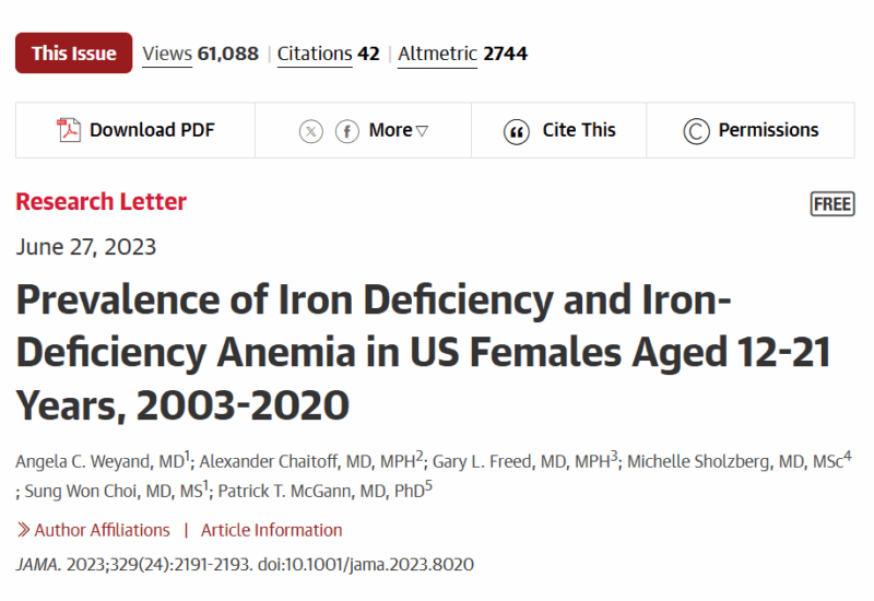 Shematologist Highlights Iron Deficiency's Impact on Mental Health in Young Females