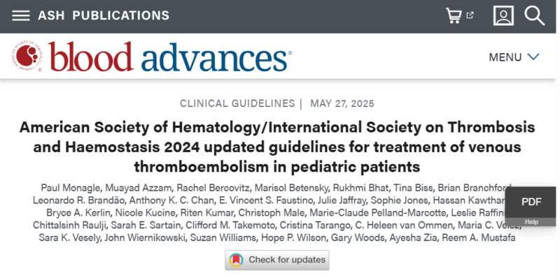 The Updated VTE Guidelines From ASH and ISTH