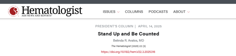 ASH President Emphasizes: A Call to Action for Hematology