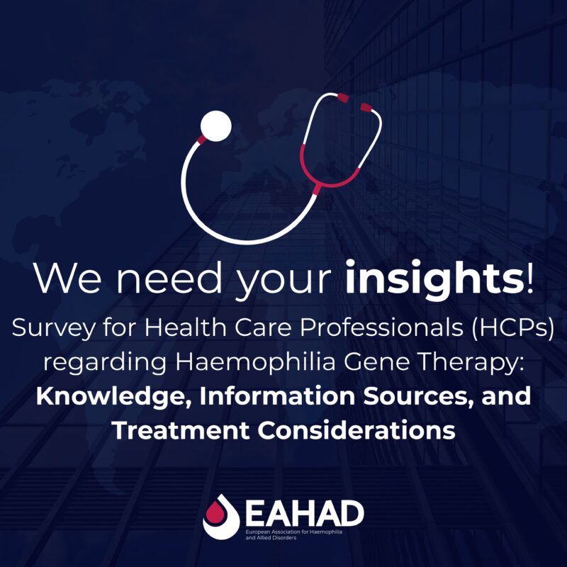 EAHAD Launches Europe-Wide Survey on Haemophilia Gene Therapy Readiness 1 EAHAD Launches Europe-Wide Survey on Haemophilia Gene Therapy Readiness