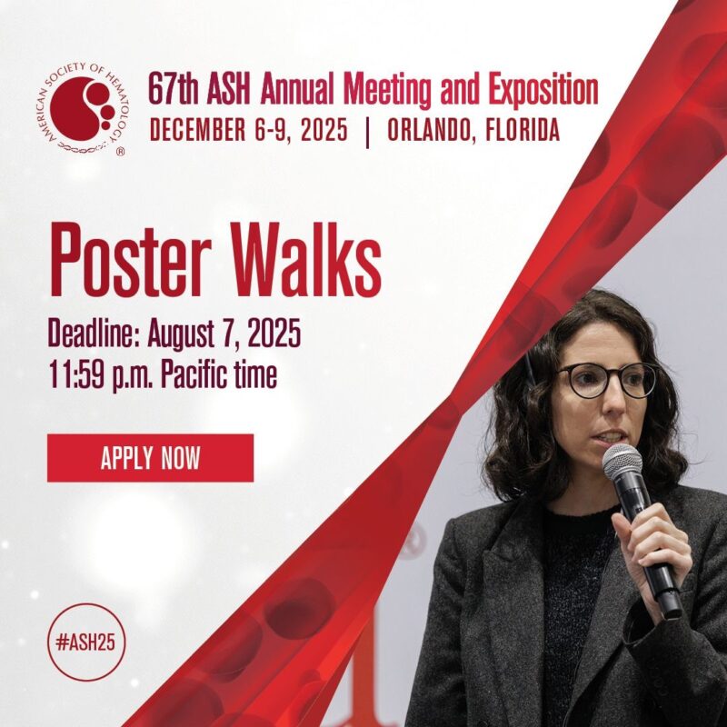 Poster Walks at the 67th ASH Annual Meeting: Spotlighting Emerging Science