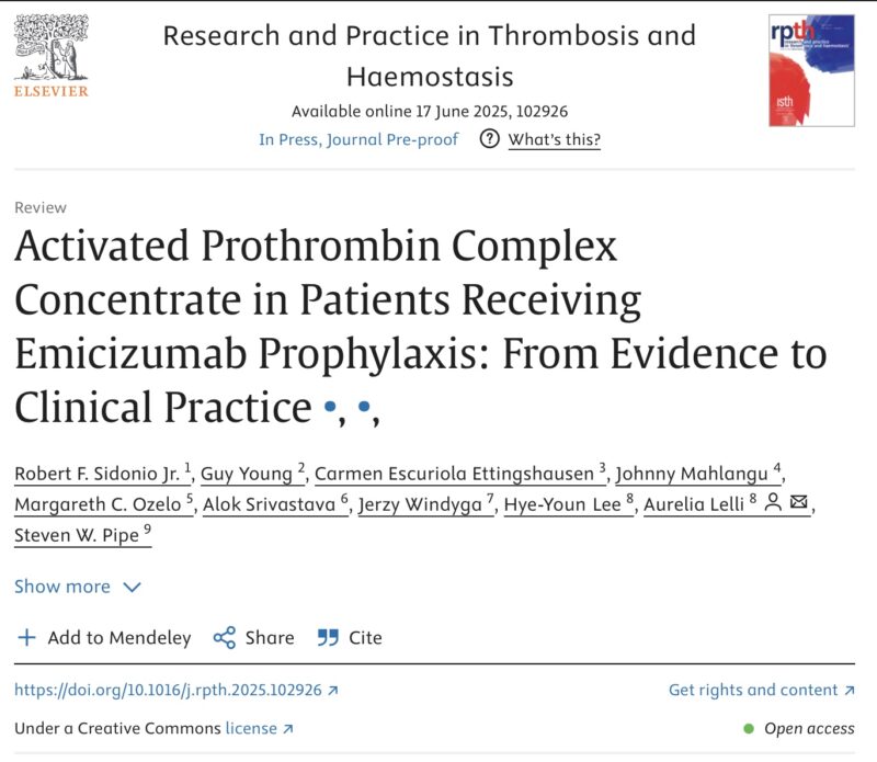 Robert Sidonio on the Role of aPCC in Patients Receiving Emicizumab Prophylaxis