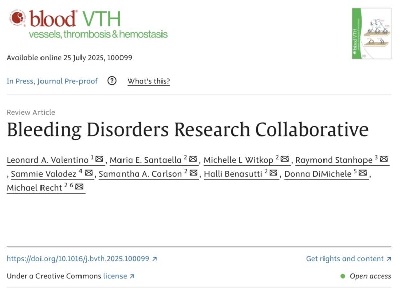 Leonard Valentino On The Bleeding Disorders Research Collaborative
