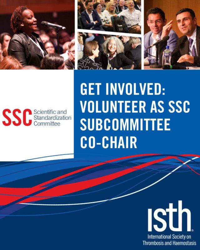 Kathleen Freson Invites You to Apply for ISTH SSC Subcommittee Co-Chairs by July 31