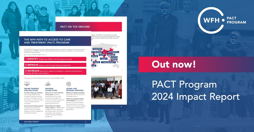 WFH PACT Program Identifies 27,000+ New Bleeding Disorder Patients in 2024 Impact Report