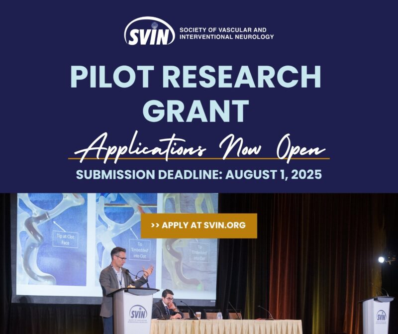 Investing in the Future of Stroke Innovation: SVIN Pilot Grant Empowers Early-Stage Research in Vascular Neurology