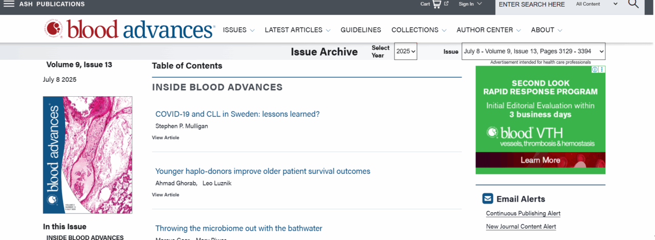 New Blood Advances Issue is Out - Blood Journals Portfolio