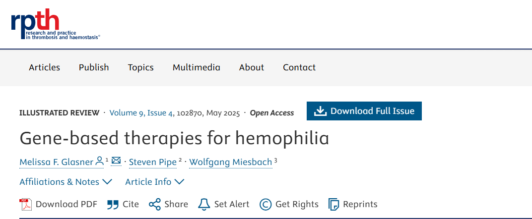 Wolfgang Miesbach: How to Better Understand and Explain Gene Therapy of Haemophilia?