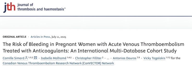 567-Patient Study Confirms LMWH Safety in Pregnancy