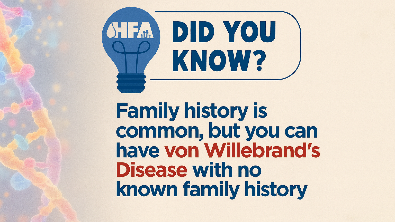 Did You Know? von Willebrand Disease Awareness