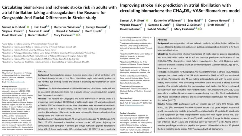 NEW research from JTH: Stroke Risk and Prediction in Atrial Fibrillation