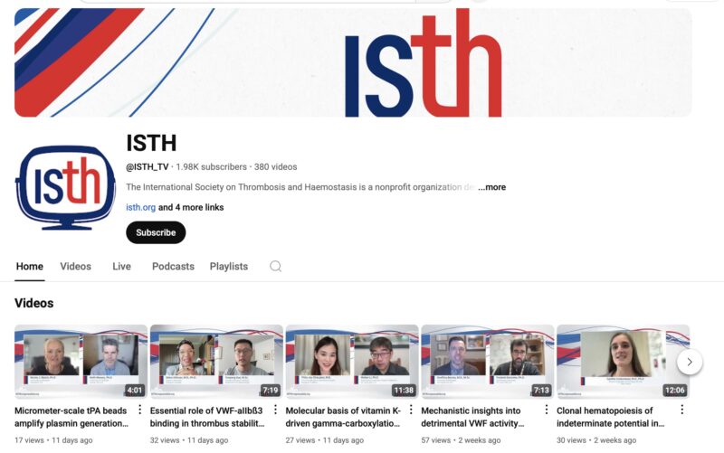 Thomas Reiser Invites You to ISTH’s Engaging Podcasts and YouTube Channel