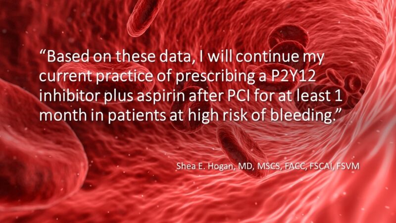 PCI and Bleeding Risk: Shea E. Hogan Reviews Aspirin-Free Approaches