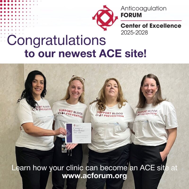 Andrea Van Beek: Become the Next Anticoagulation Center of Excellence Through the ACE Program