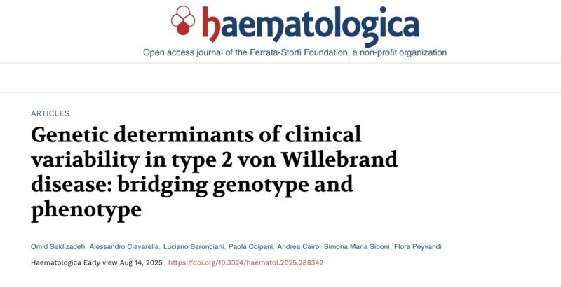 Omid Seidizadeh: From Genotype and Phenotype! Variability in Type 2 von Willebrand Disease