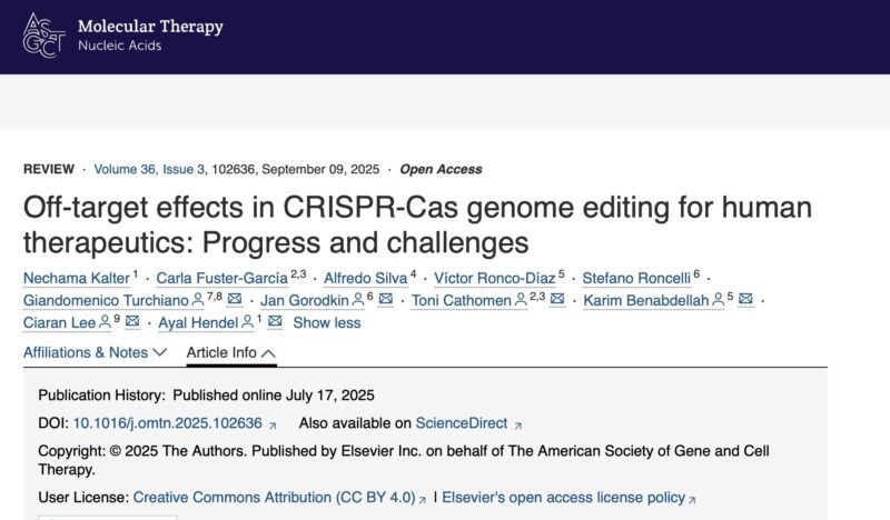 Wolfgang Miesbach Highlights CRISPR-Cas9 Off-Target Safety in Human Genome Editing