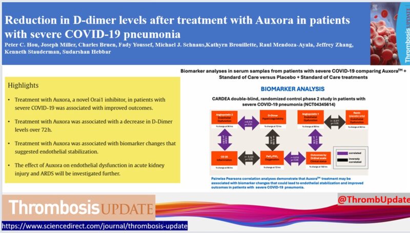 Auxora in Severe COVID-19: Phase 2 Trial Reveals D-Dimer Reduction Benefits