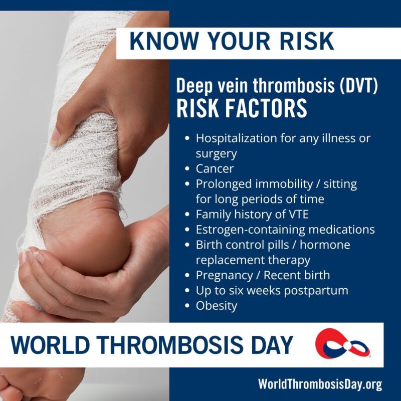 World Thrombosis Day: Know your Risk in DVT
