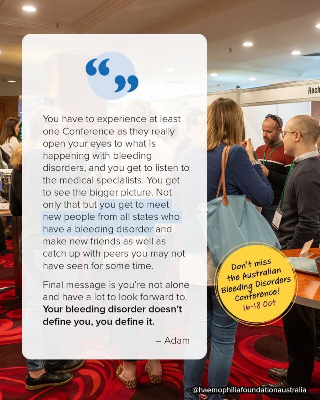 HFA Shares Past Experiences and Invites You to Join Australian Bleeding Disorders Conference 2025