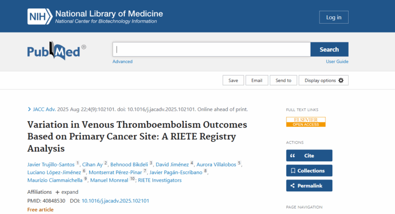 VTE vs Bleeding risk in cancer patients
