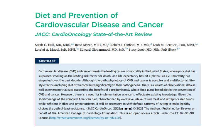 Cardiovascular Disease and Cancer