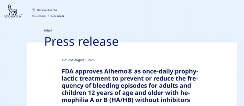 Melissa Leichter Announces The Newly FDA Approved Subcutaneous Prophylactic Treatment for Hemophilia A or B