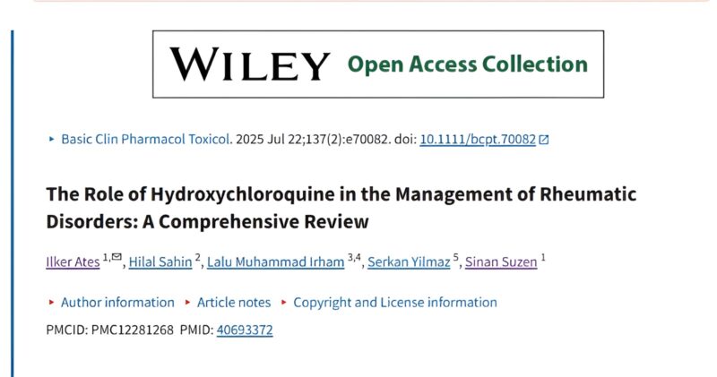 Hydroxychloroquine in APS: Anti-Inflammatory and Antithrombotic Effects Supported by Recent Evidence