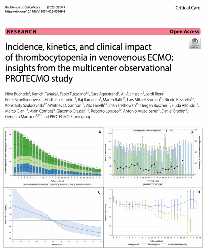 PROTECmo Study: Thrombocytopenia in VenoVenous ECMO Linked to High Bleeding Risk