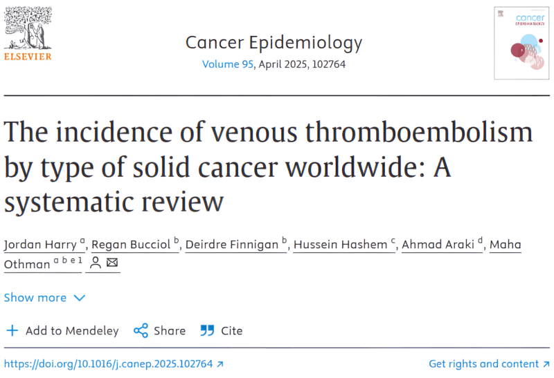 Jordan Harry's Conversation on Cancer and Clot Risk with Thrombosis Canada