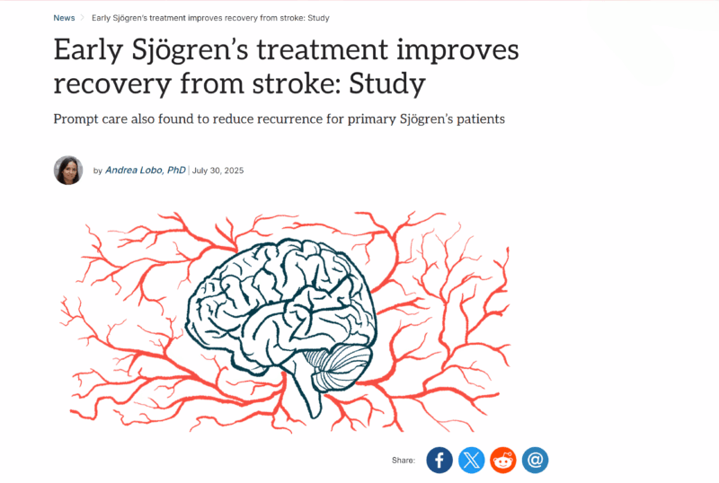 Andrea Lobo: Early Sjögren's Treatment Improves Stroke Recovery
