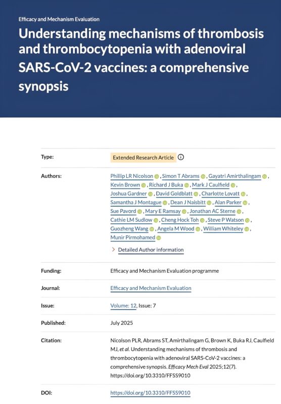 Pip Nicolson: Understanding VITT From COVID-19 Vaccines