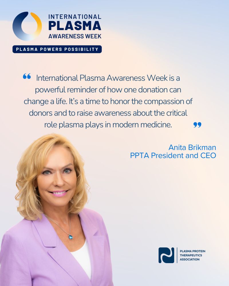 David McIntosh Calls for Global Action During International Plasma Awareness Week 2025