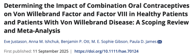 Nathan Connell Reflects on the Impact of COCs on VWD Patients Compared to Healthy People