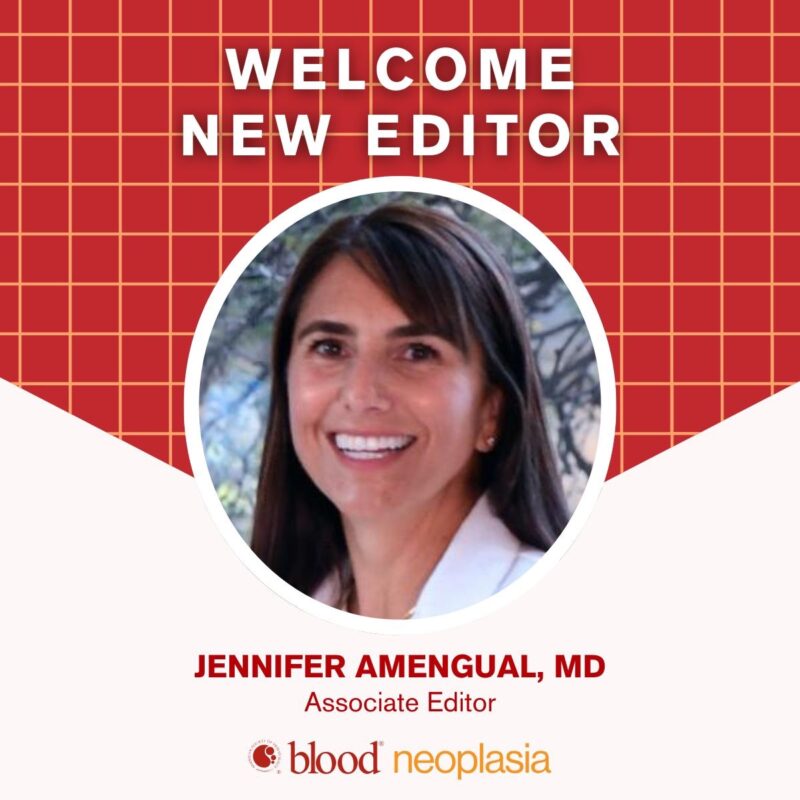 Jennifer Amengual - New Associate Editor for Blood Neoplasia!