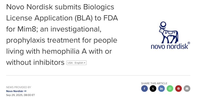 Michael Makris: NovoNordisk Has Applied to the FDA for Approval of Mim8