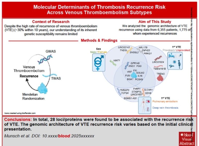 David Smadja: Molecular Determinants of Thrombosis Recurrence Risk Across Venous Thromboembolism Subtypes