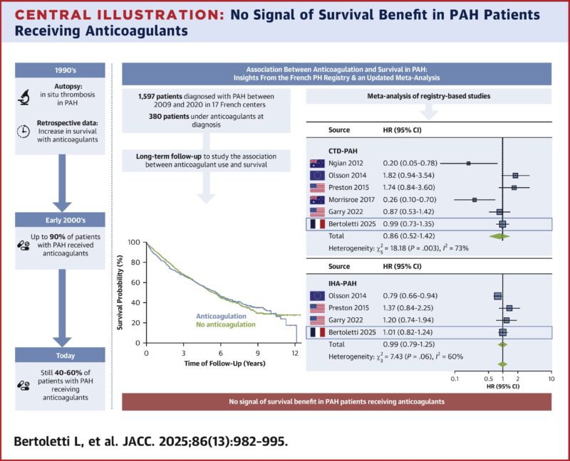 Laurent Bertoletti on Impact of Anticoagulants on Survival in Pulmonary Arterial Hypertension