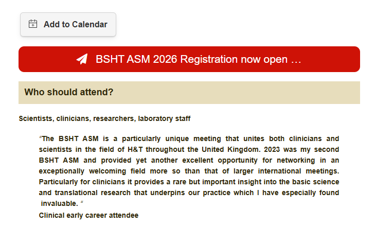 BSHT 2026