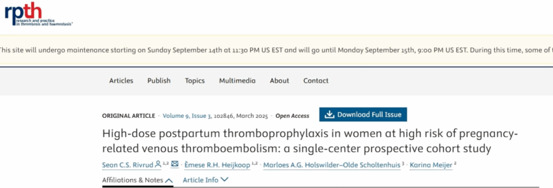 Thromboprophylaxis