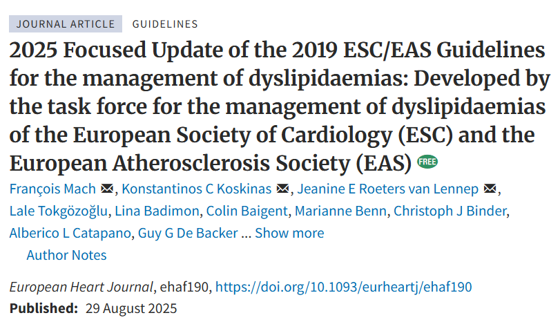 ESC Guidelines - Crucial LDL Updates Highlight Risks for Extreme and Very High-Risk Patients