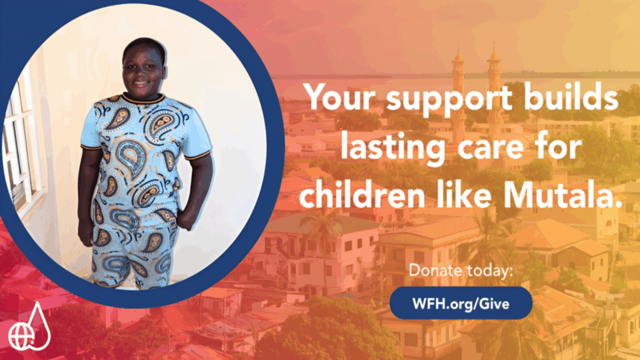 WFH Shares Mutala’s Inspiring Journey: From Pain to Play with Hemophilia Treatment
