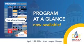 The WFH Congress 2026 Program-at-a-Glance is Here!