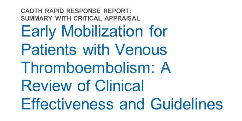 Deep Vein Thrombosis