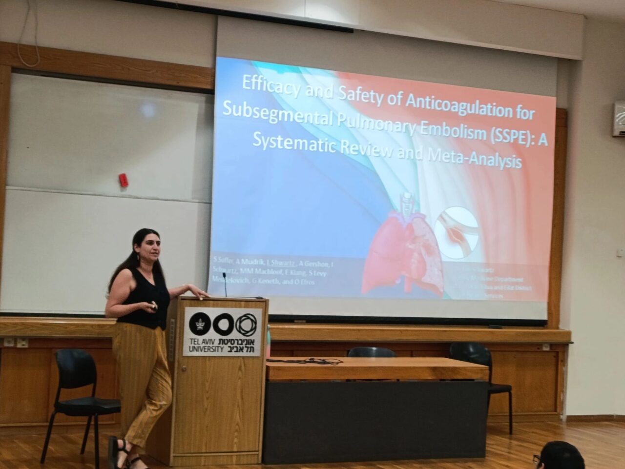 Lihi Schwartz Presented Efficacy and Safety of Anticoagulation for Subsegmental Pulmonary Embolism 1 Lihi Schwartz Presented Efficacy and Safety of Anticoagulation for Subsegmental Pulmonary Embolism