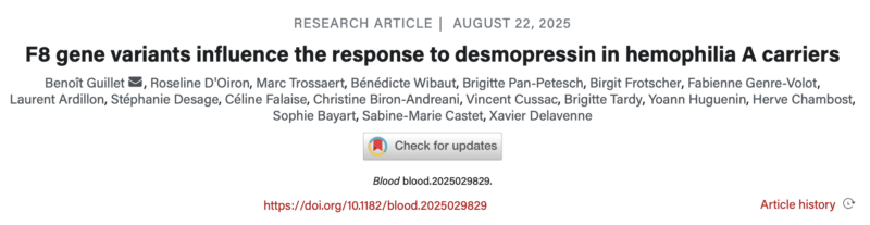 Nathan Connell: Interesting Data in The Management of HAC Has Been Published in Blood from Benoit Guillet and Colleagues
