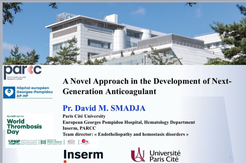 David Smadja: Honored to Take Part in This Special Event for World Thrombosis Day at UM6P University